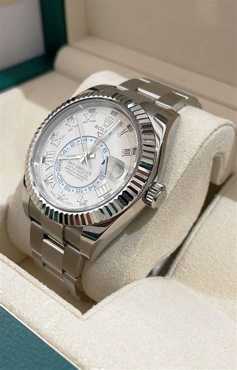 rolex sky dweller bianco|rolex sky dweller red triangle.